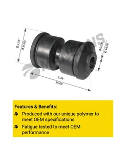 Сайлентблок рессоры 016*55*95 MAN Volvo