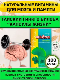 Гинкго билоба капсулы для мозга и памяти ноотроп