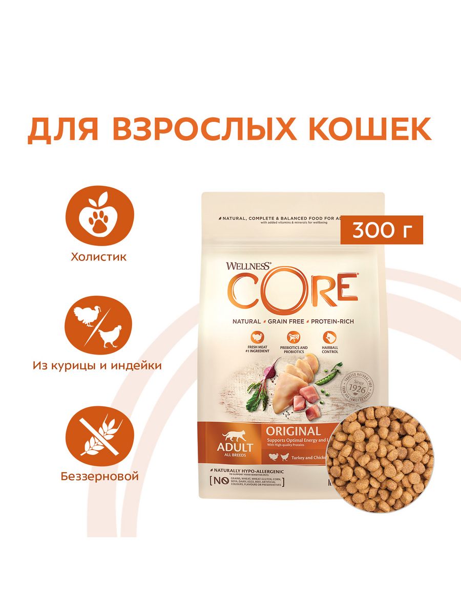 Wellness core курица индейка