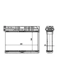 Радиатор отопителя BMW 3 (E36) all 90-98