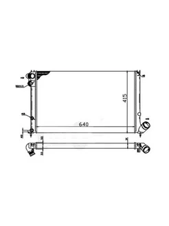 Радиатор системы охлаждения Peugeot