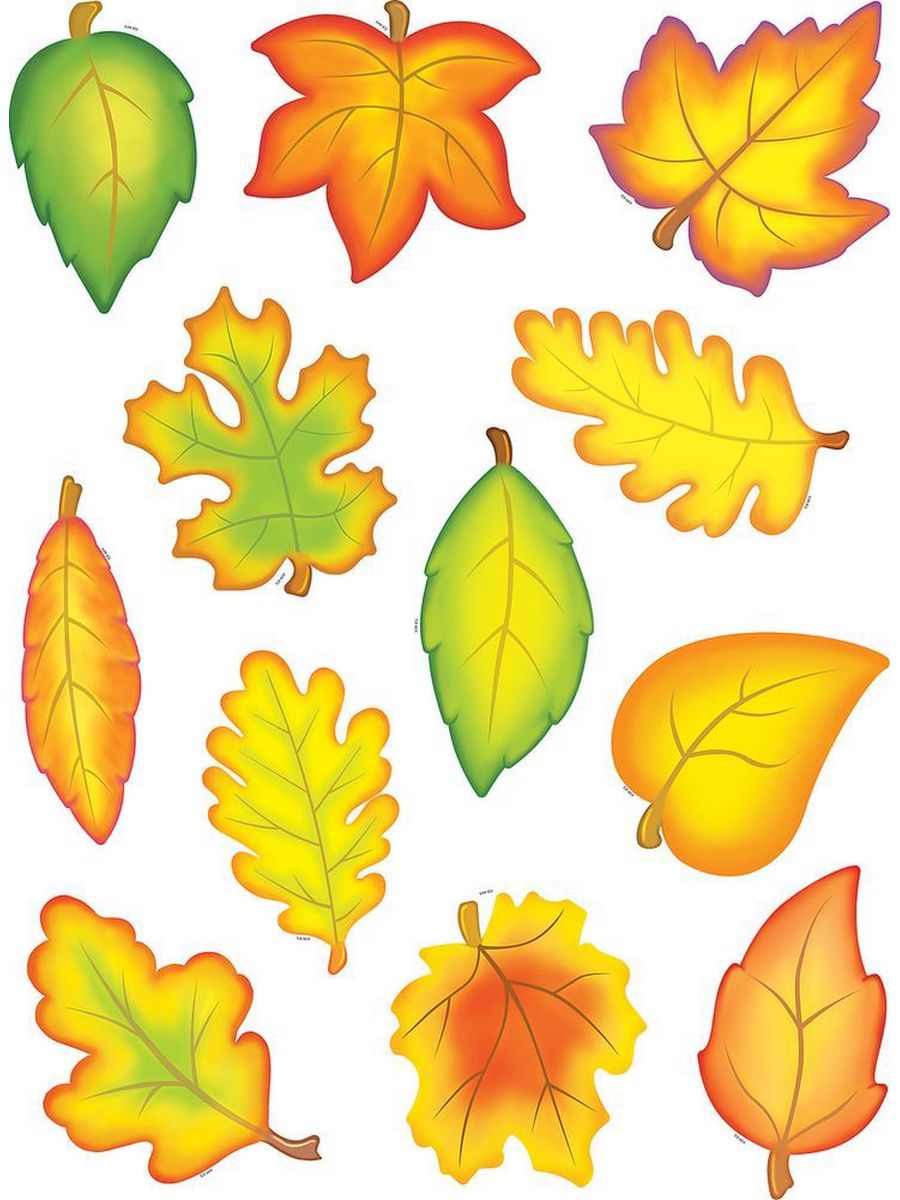 картинки мультяшных листьев