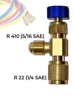 Переходник кран для заправки сплит систем и холодильников