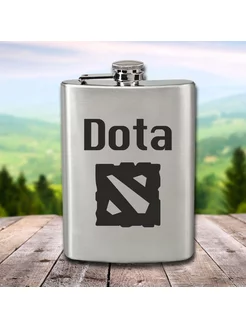 Фляга для воды алкоголя с гравировкой Dota