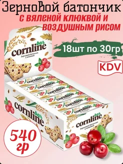 Батончики злаковые мюсли cornline с клюквой