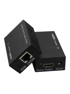 Активный HDMI удлинитель на 60м по витой паре 5e 6