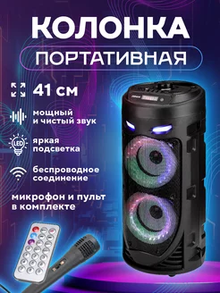 Колонка музыкальная беспроводная bluetooth с караоке