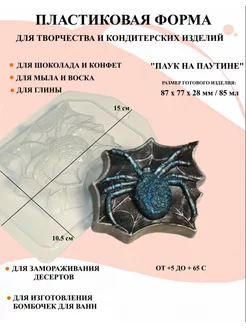 Форма пластиковая Паук на паутине