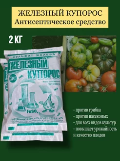 Антисептик железный купорос, фунгицид 2 кг