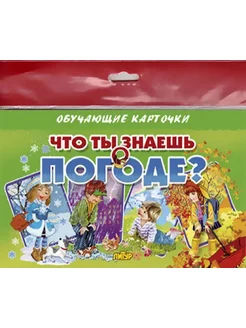 Обучающие карточки. Что ты знаешь о погоде? (16 карточек)