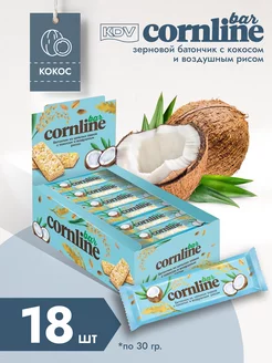 «Cornline», зерновой батончик с кокосом, 30 г