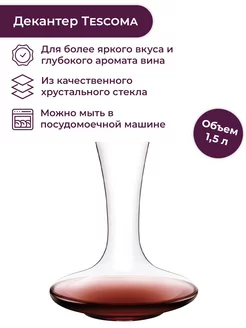 Декантер для вина SOMMELIER, 1,5 л