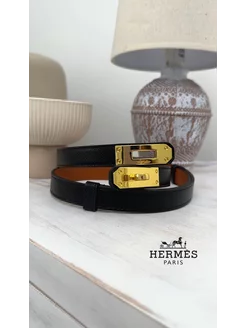 Ремень Hermes Kelly черный женский