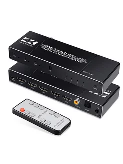 HDMI Switch переключатель 4x1 с экстрактором звука и ARC