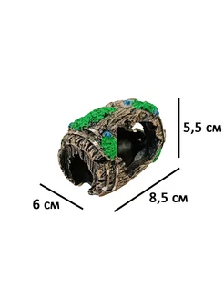 Декорация для аквариума старая бочка