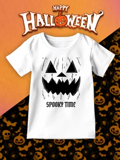 Детская футболка Хэллоуин Spooky time Happy halloween