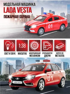 Коллекционная машинка металлическая модель Lada Vesta