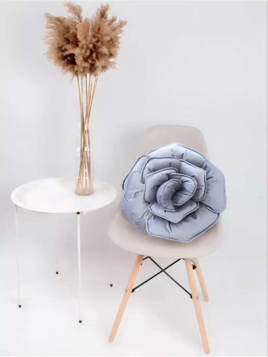 Декоративная подушка-роза от Елены Кравченко