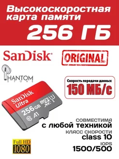 Карта памяти microSDHC 256ГБ Class 10