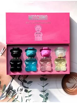 Набор подарочный духи мишка moschino toy москино 4х30 мл