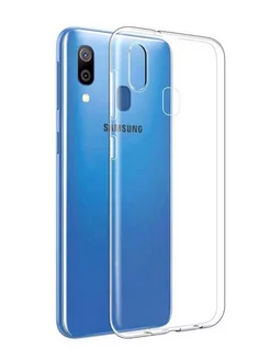 Чехол на Samsung Galaxy A40 прозрачный cиликоновый бампер