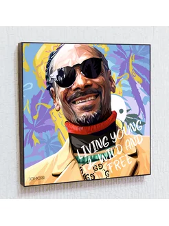 Картина постер Snoop Dogg поп арт рэп