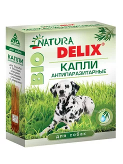 Delix Natura Bio Капли на холку для собак 3 пипетки по 1мл