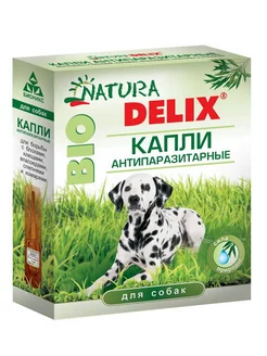 Delix Natura Bio Капли на холку для собак 3 пипетки по 1мл