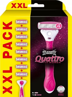 Quattro for women Станок для бритья и 8 сменных кассет