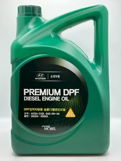 Моторное масло Хендай Premium DPF Diesel 5w-30 6л