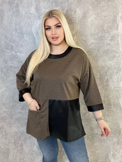 Туника нарядная блузка большого размера plus size