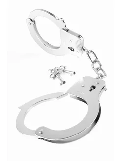 Металлические серебристые наручники Designer Metal Handcuffs