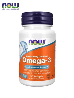 Омега 3 1000 мг, Omega 3, Рыбий жир, 30 капсул