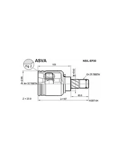 ШРУС внутренний левый 32x40x25 NISSAN Primera P11 SR20 EUR