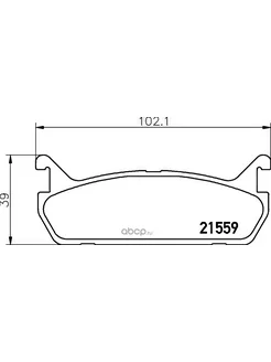 Тормозные колодки задние Mazda 323 (BG), Suzuki Baleno