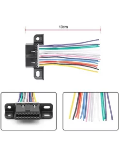 Переходник разъем диагностический OBD-2 16 pin с проводами