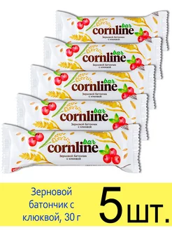 Злаковой батончик "Cornline Bar" зерновой с клюквой, 30 г