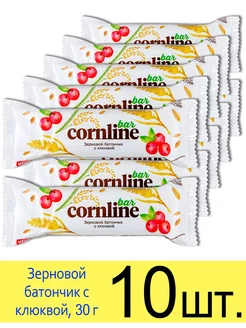 Злаковой батончик "Cornline Bar" зерновой с клюквой, 30 г