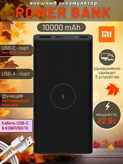 Xiaomi Power Bank 10000mah повербанк внешний аккумулятор