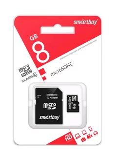 Карты памяти Micro SD 8 ГБ