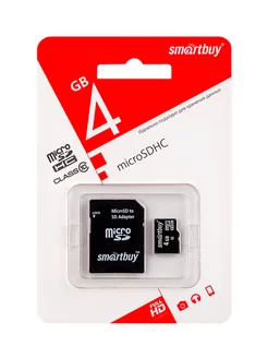 Карты памяти Micro SD 4 ГБ