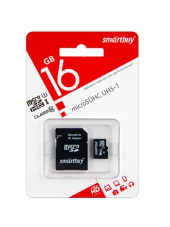 Карты памяти Micro SD 16 ГБ