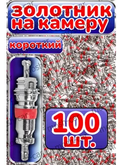 Золотник на камеру короткий 100шт