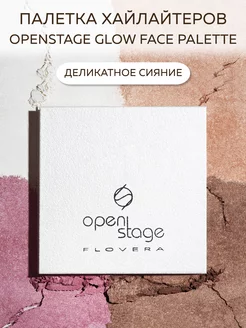 Палетка хайлайтеров OPEN*STAGE GLOW FACE PALETTE