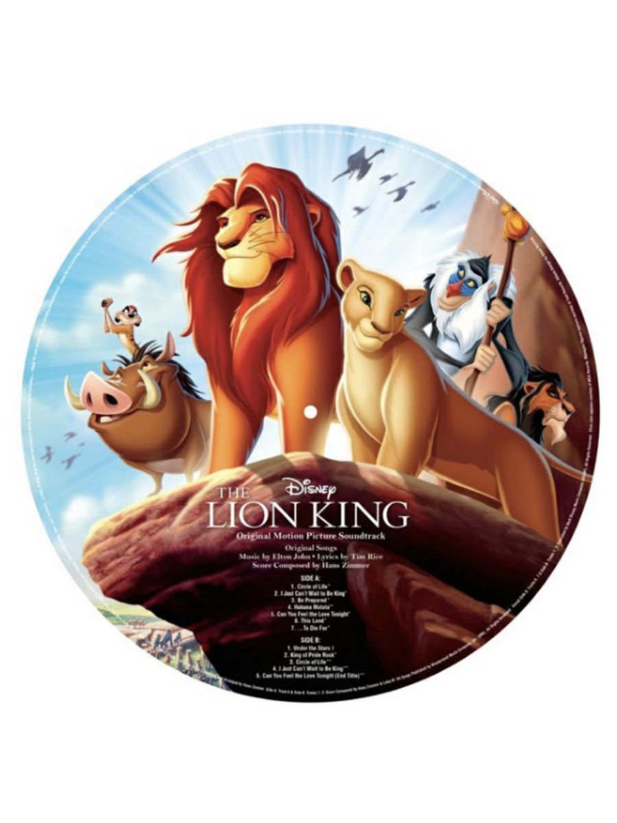 Саундтрек дисней. Walt Disney Король Лев Vinyl. Король Лев круглая. Король Лев Симба. Король Лев OST.