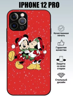 Чехол силиконовый на Iphone 12 Pro с принтом Микки Маус