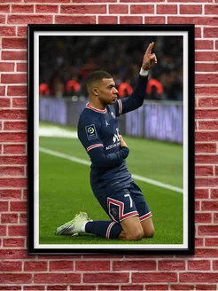 Плакат, Постер Mbappe, А3 (фотопанно, постер на стену)