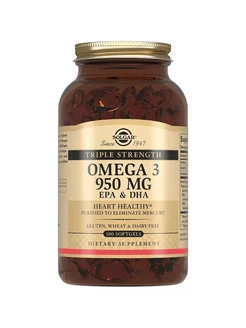 Омега 3, "Omega 3", рыбий жир, 950 мг, 100 капсул