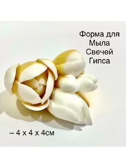 Силиконовая форма Фрезия 3D, 4х4х4см