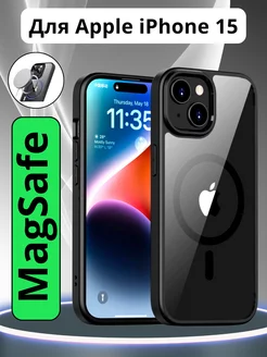 Прозрачный чехол crystal case на IPhone 15 (MagSafe)